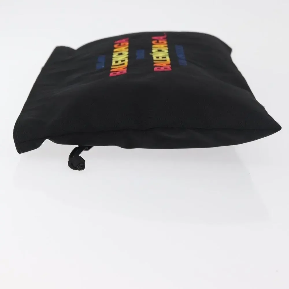 Balenciaga Canvas Clutch Bag Black